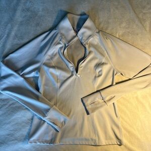 Beyond Yoga Cream 1:4 Zip Pullover